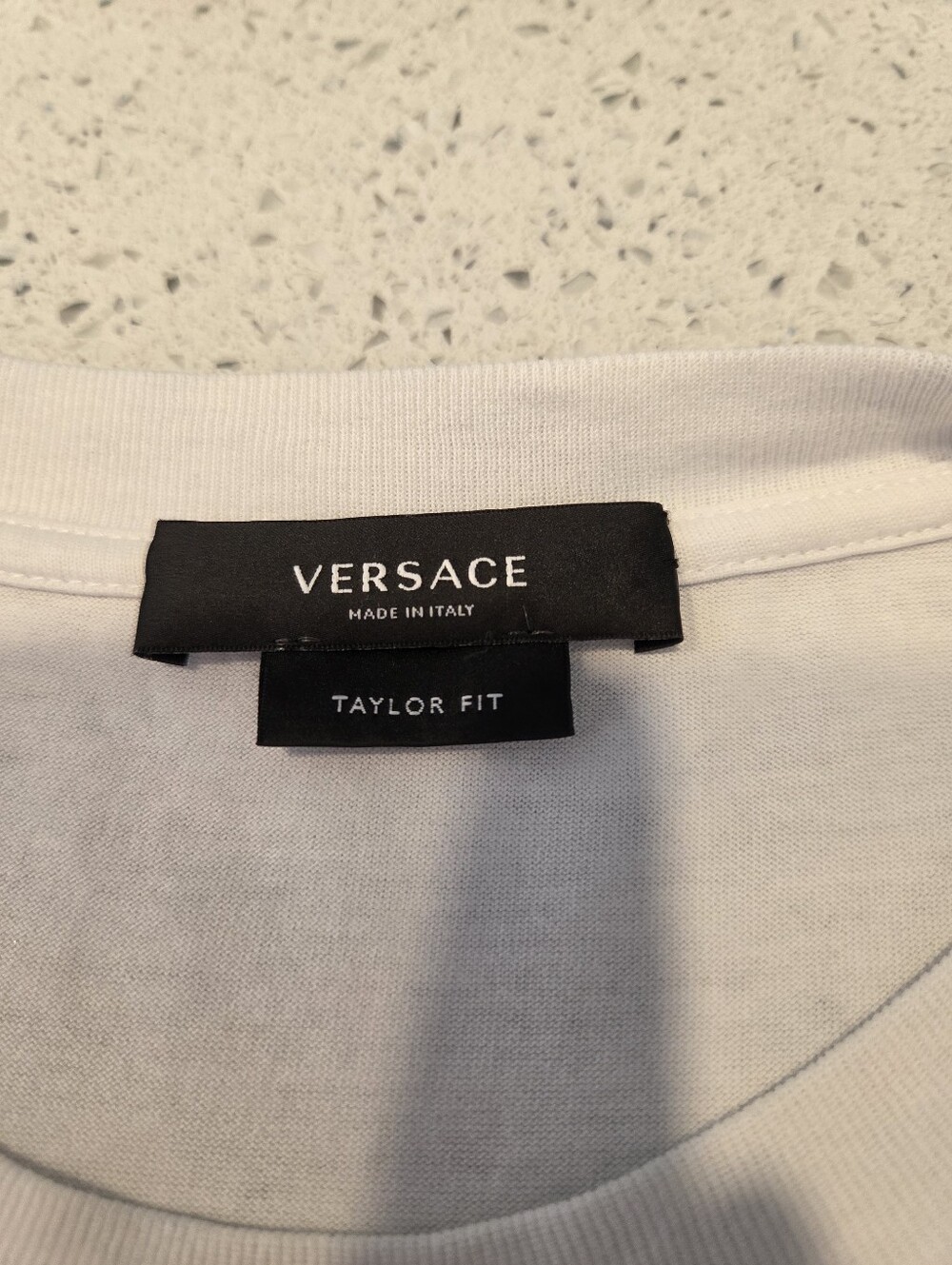 Versace White Tayor Fit  Printed Cotton Jersey Medusa Head T-Shirt - Picture 5 of 8